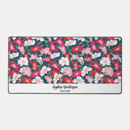 Blume für farbige Gärten Niedlicher Text Schreibtischunterlage