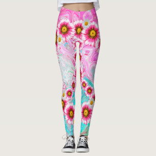 Blume für Friedenszeichen Leggings