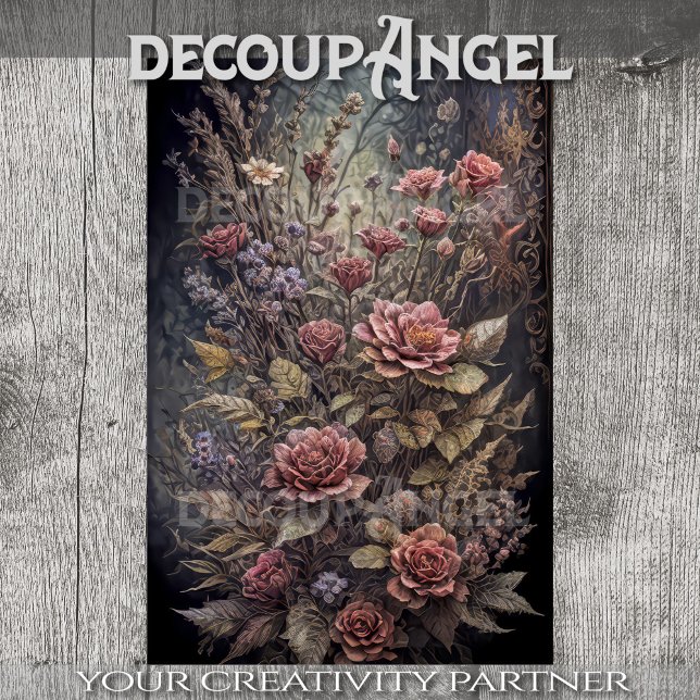 Blume für Gothic Angels #2 - Decoupage - Seidenpapier (Von Creator hochgeladen)