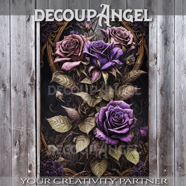 Blume für Gothic Angels #3 - Decoupage - Seidenpapier (Von Creator hochgeladen)