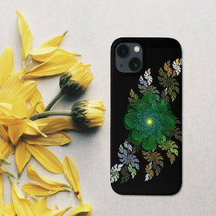 Blume für grünes Fraktal Case-Mate iPhone Hülle