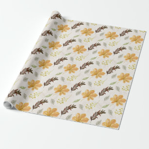 Blume für Herbst/Herbst Geschenkpapier