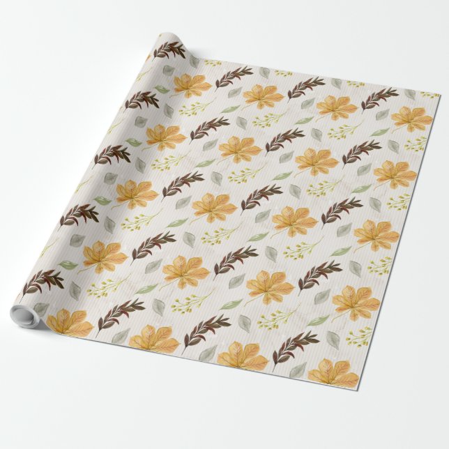 Blume für Herbst/Herbst Geschenkpapier (Ungerollt)