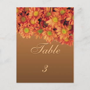 Blume für Herbst Postkarte