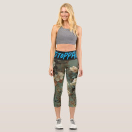 Blume für Hochwaisted Capris