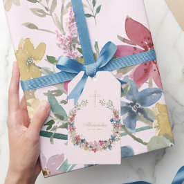 Blume für Hübsche Feldfarben Geschenkanhänger