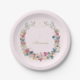 Blume für Hübsche Feldfarben Pappteller