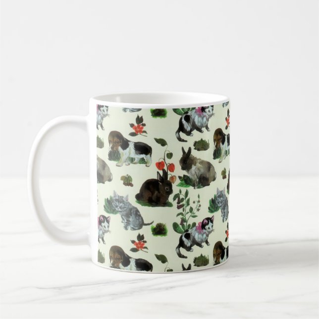 Blume für Hunde Kaffeetasse (Links)