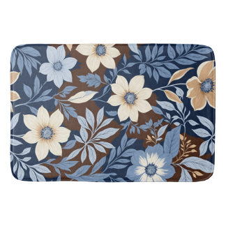 Blume für Ihre Blues Badematte