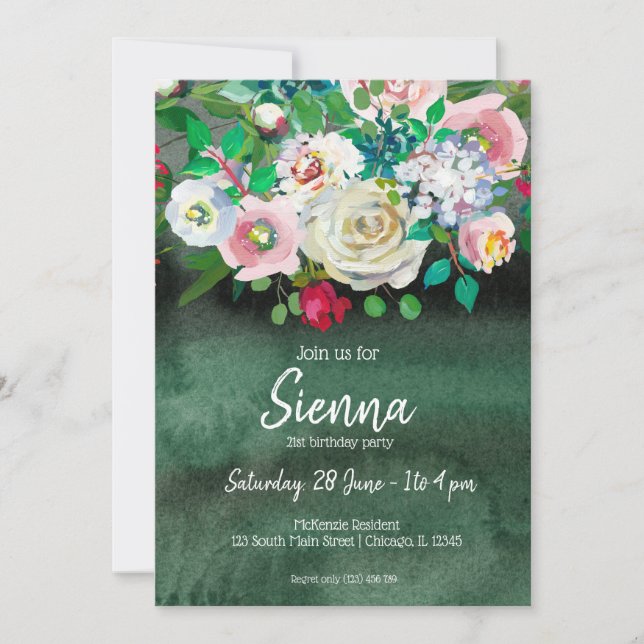 Blume für jeden Anlass Einladung (Vorderseite)