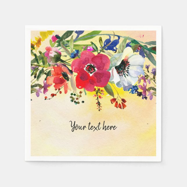 Blume für jeden Anlass Serviette (Vorderseite)