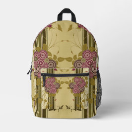 Blume für klassische Stile Bedruckter Rucksack