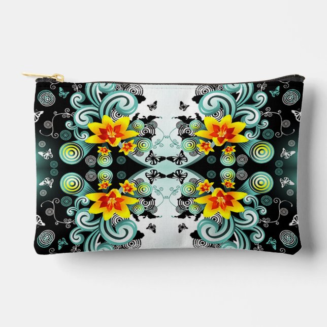 Blume für klassische Stile Zubehörtasche (Vorderseite)