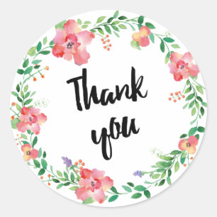 Blume für Kränze Runder Aufkleber