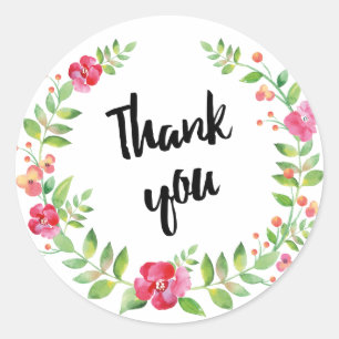 Blume für Kränze Runder Aufkleber