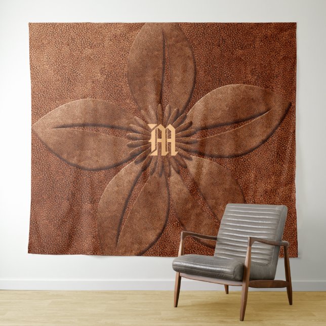 Blume für Kupferschau Wandteppich (Beispiel (Horizontal))