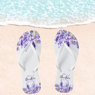 Blume für Lavendel Flip Flops