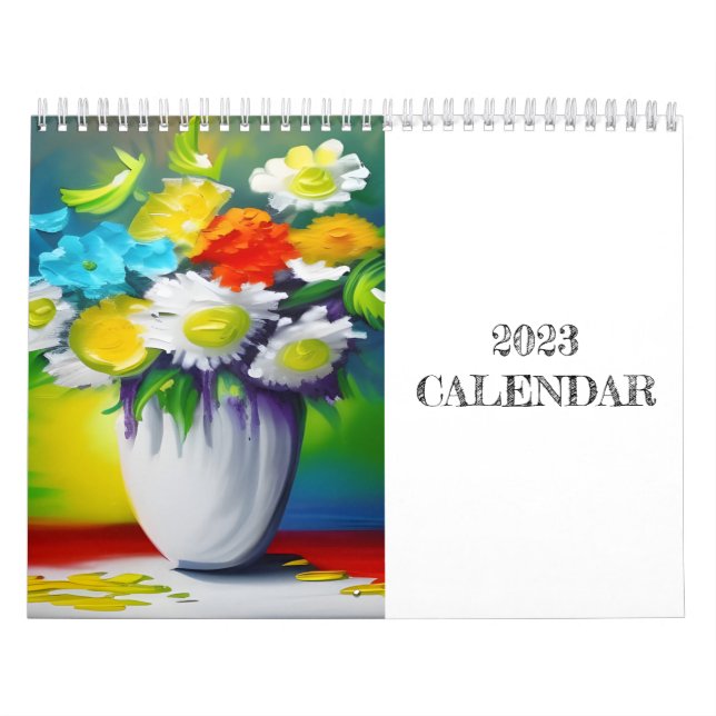 Blume für lebendige Farben Kalender (Titelbild)