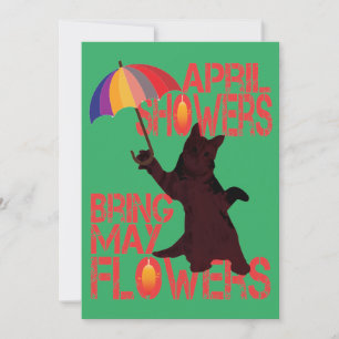 Blume für Mai Einladung