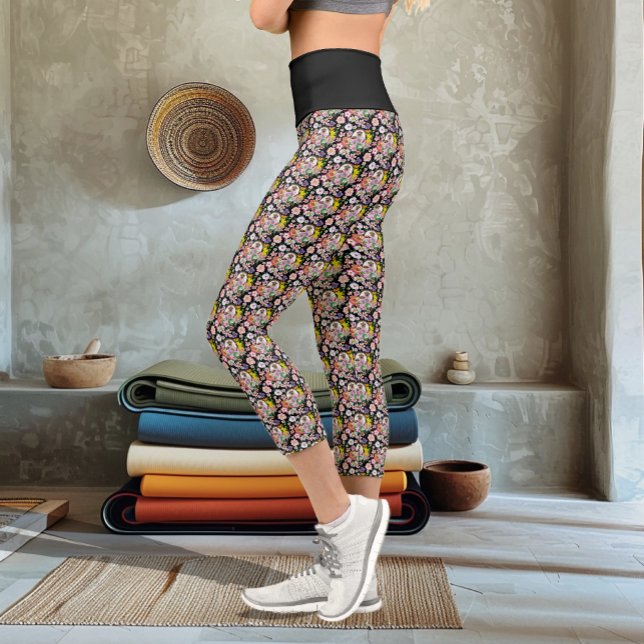 Blume für niedliche Igel Capri Leggings (Von Creator hochgeladen)