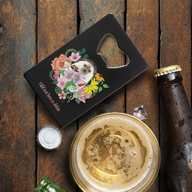 Blume für niedliche Igel Geldbeutel Flaschenöffner (Von Creator hochgeladen)