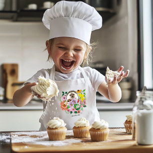 Blume für niedliche Igel Kinderschürze