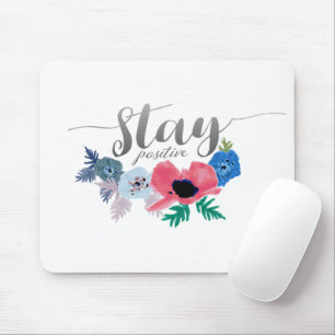 Blume für positive Einstellung bleibe Mousepad