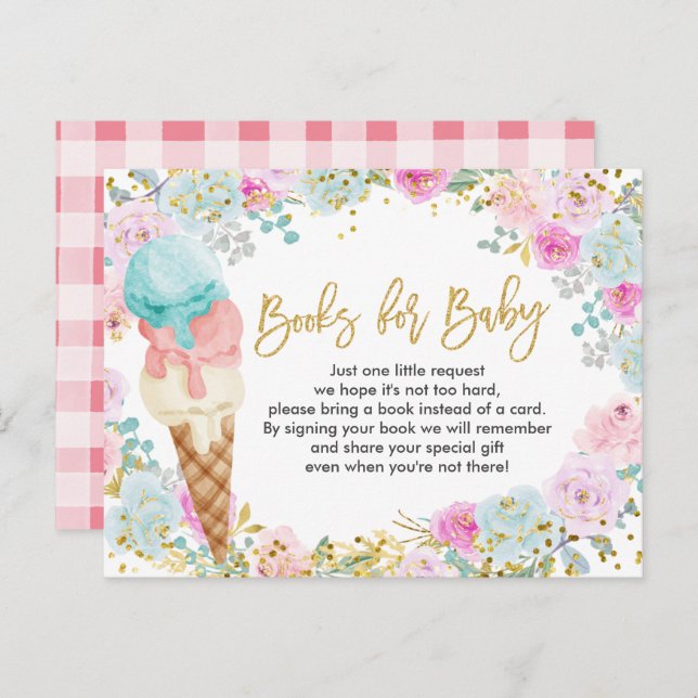 Blume für Säuglinge und Kleinkinder Einladungspostkarte (Vorne/Hinten)