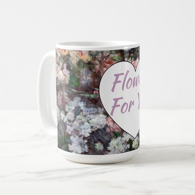 Blume für Sie Kaffeetasse (Vorderseite Links)