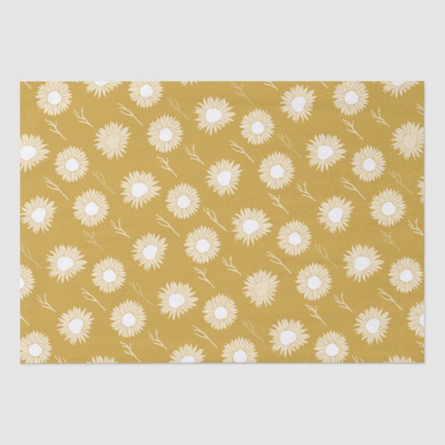Blume für Sonnenblumen Seidenpapier (Vorderseite)