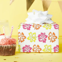 Blume für tropischen Hibiskus Geschenkpapier