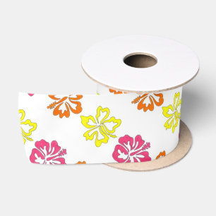 Blume für tropischen Hibiskus Satinband