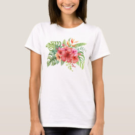 Blume für tropischen Hibiskus T-Shirt