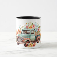 Blume für Vintage LKW-Herde