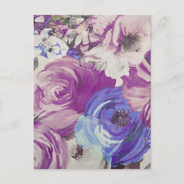 Blume für Vintage Rose Musterbeispiel Postkarte (Vorderseite)