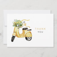 Blume für Wasserfarben auf einem Scooter Custom Vi