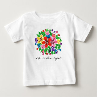 Blume für Wasserfarben Baby T-shirt