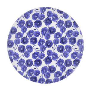 Blume für Wasserfarben: Botanisches Hintergrundpap Schneidebrett