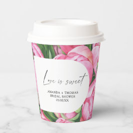 Blume für Wasserfarben - Brautparty Pappbecher