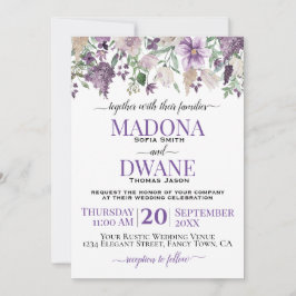 Blume für Wasserfarben Einladung