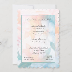 Blume für Wasserfarben Einladung