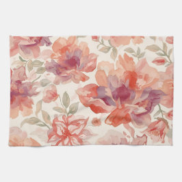 Blume für Wasserfarben Geschirrtuch