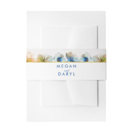 Blume für Wasserfarben, Gold-Rahmen-Hochzeit im He Einladungsbanderole