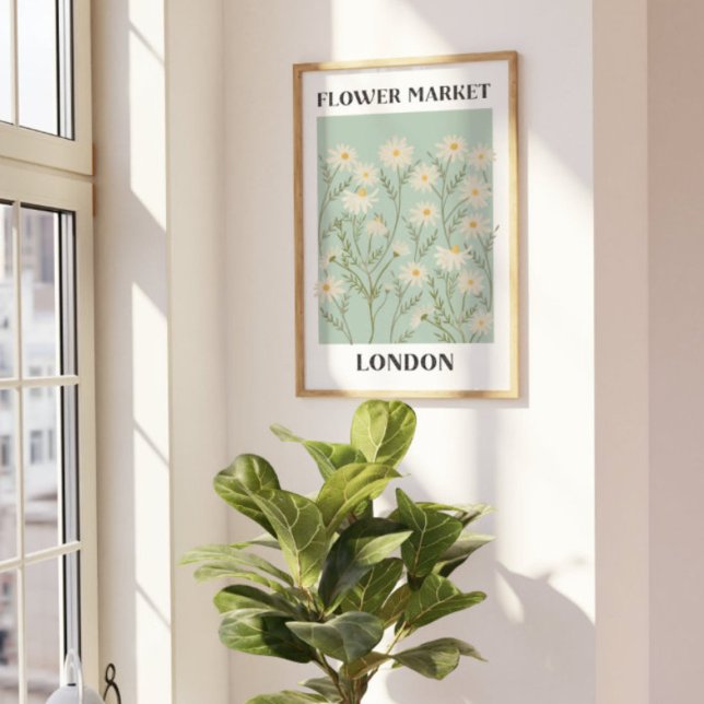 Blume für Wasserfarben Poster (In situ under sunlight)