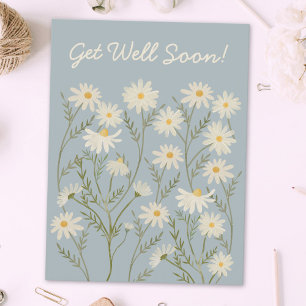 Blume für Wasserfarben Postkarte