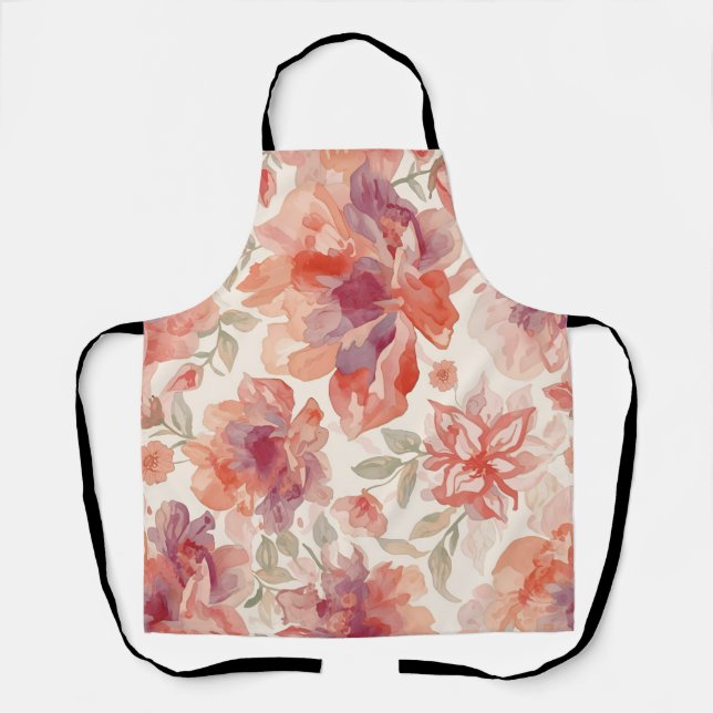 Blume für Wasserfarben Schürze (Vorderseite)