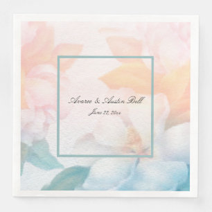 Blume für Wasserfarben Serviette