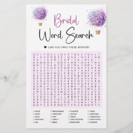 Blume für Wasserfarben | Word Search Game