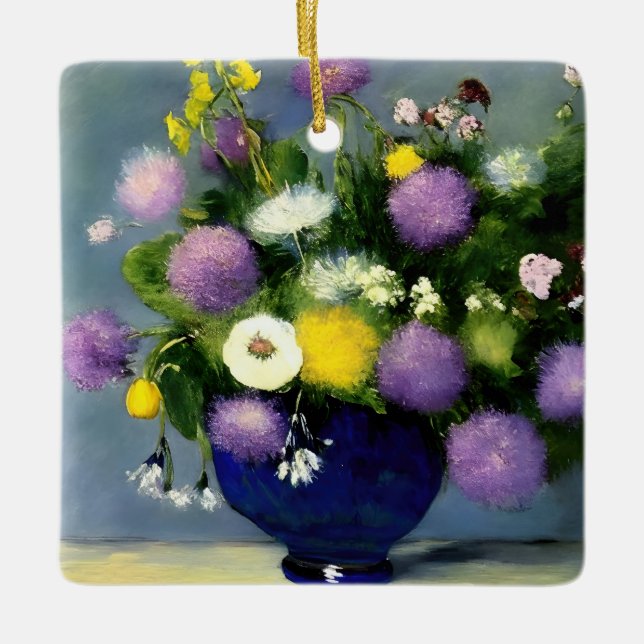 Blume für Weichfarben Keramikornament (Vorderseite)