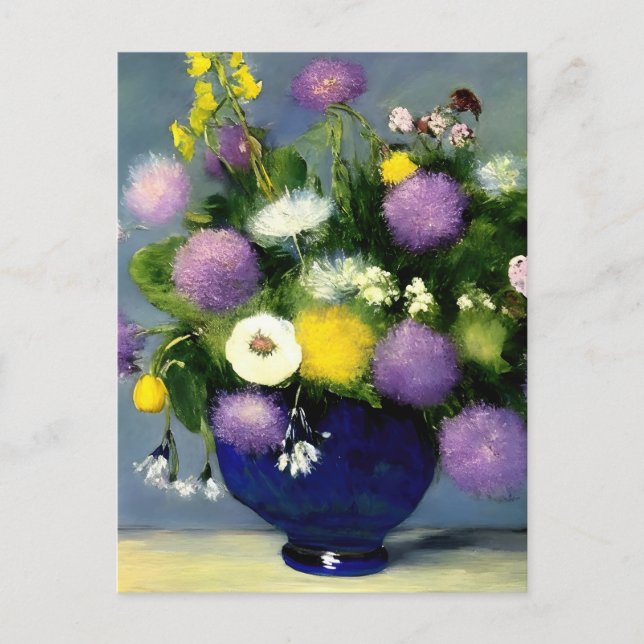 Blume für Weichfarben Postkarte (Vorderseite)